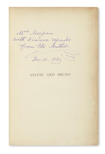 (CHILDRENS LITERATURE.) CARROLL, LEWIS [Dodgson, Charles Lutwidge]. Sylvie and Bruno * Sylvie and Bruno Concluded.